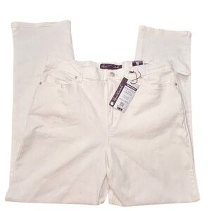 Gloria Vanderbilt Jeans NWT Amanda Fit Original Slimming‎ Size 16 White Stretch